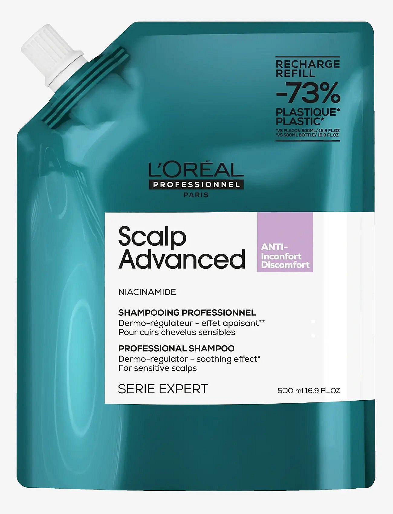L’Oréal Professionnel Serie Expert Scalp Advanced Schampo för känslig och irriterad hårbotten 500 ml