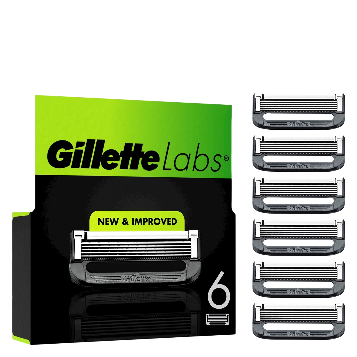 Gillette Labs Rakblad 6 st