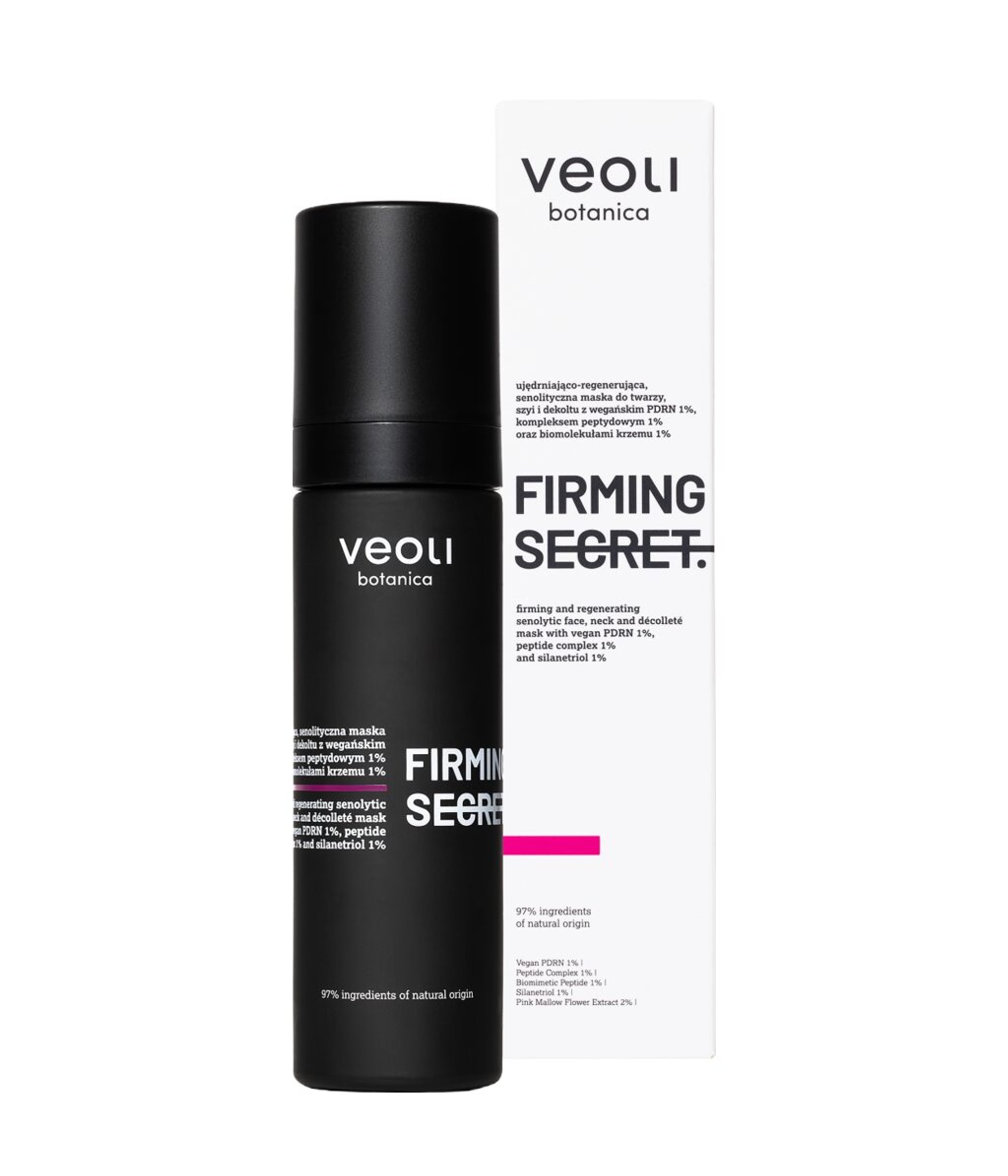 Veoli Botanica FIRMING SECRET Firming and regenerating senolytic face, neck and décolleté mask Kasvonaamio