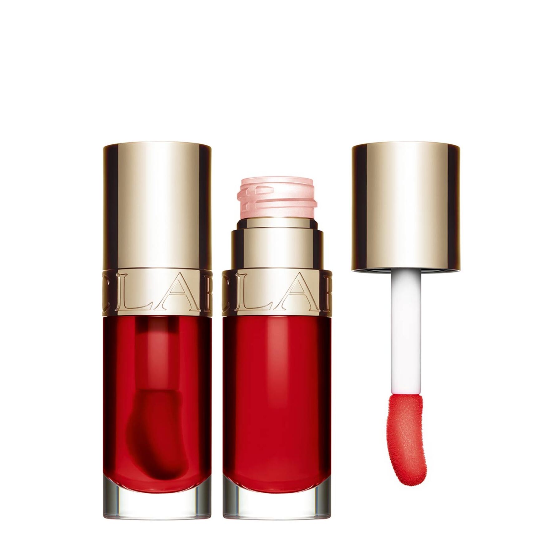 Clarins Lip Comfort Oil 08 Strawberry 7 Ml - Red - 7 ML
