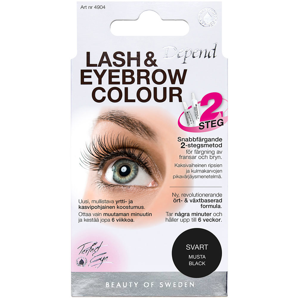 Depend Cosmetic Lash/Eyebrow Col. Brown Black - Nude - ONE SIZE