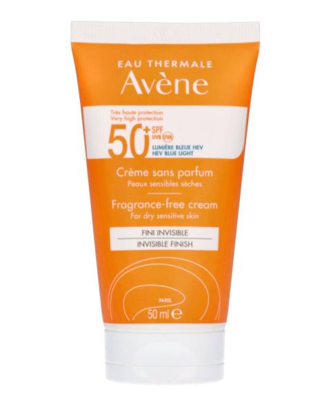 Avène Sun Fragrance-Free Cream Solcreme Parfumefri SPF 50+ 50 ml
