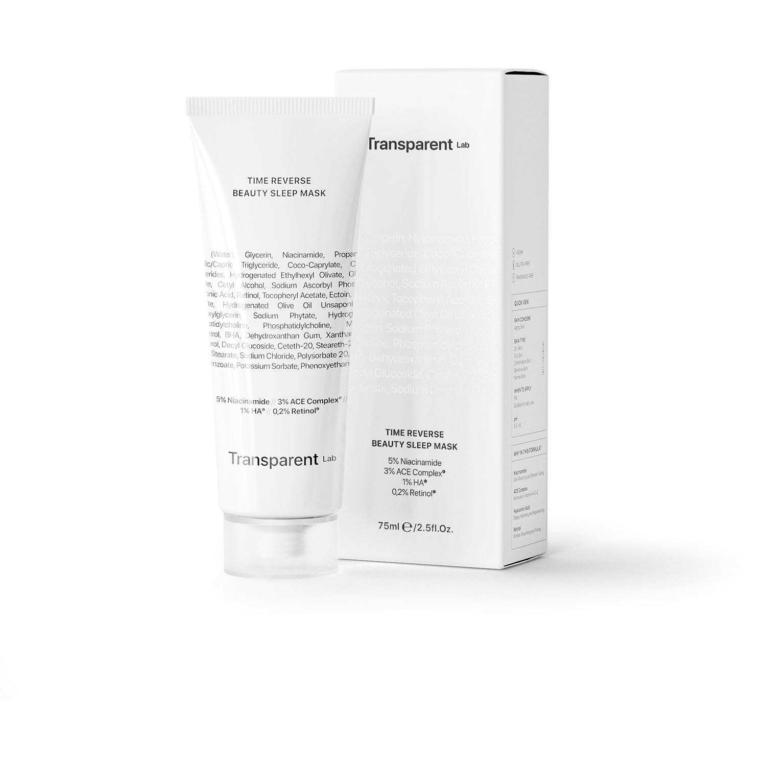 Niche Beauty Lab Transparent Time Reserve Beauty Sleep Mask 75 ml