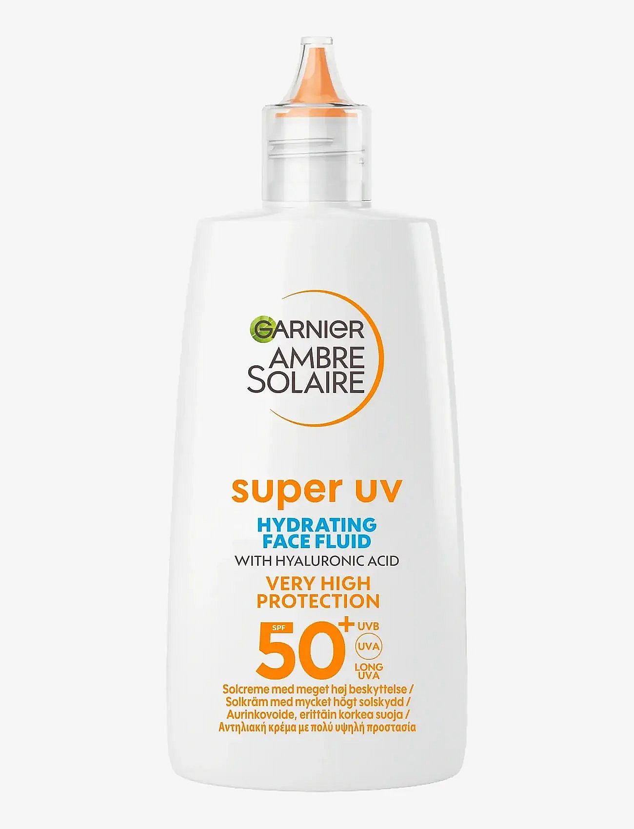 Garnier Garnier Ambre Solaire Super Uv Hyaluronic Acid Hydrating Fluid Spf50+ For Normal Skin 40 Ml - Nude - 40 ml