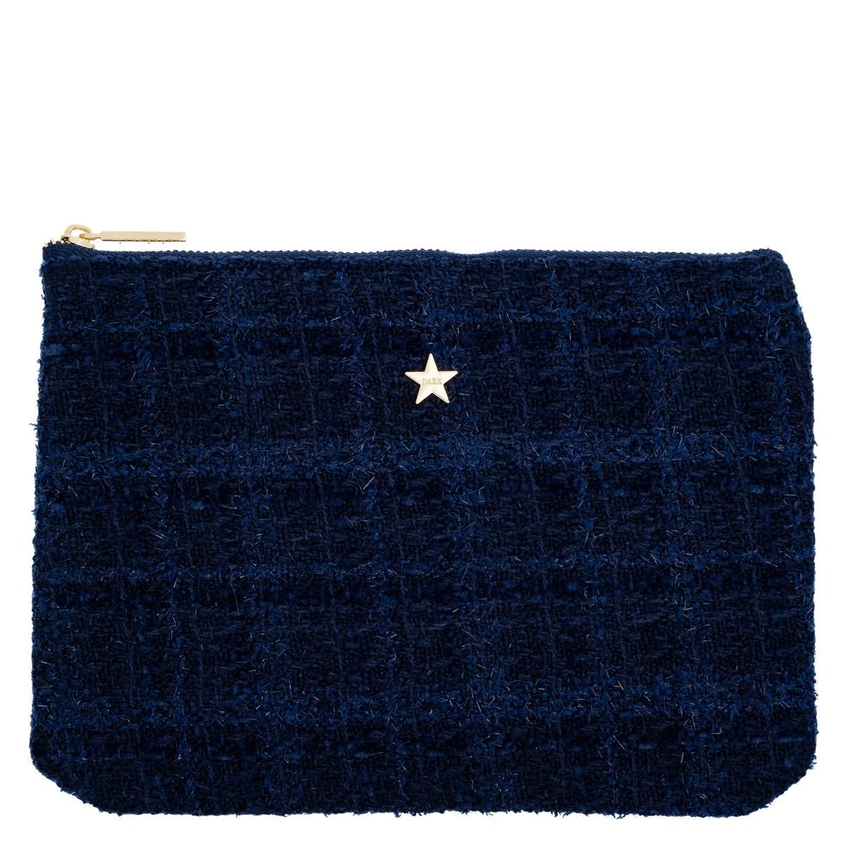 DARK Tweed Small Pouch Dark Navy Blue