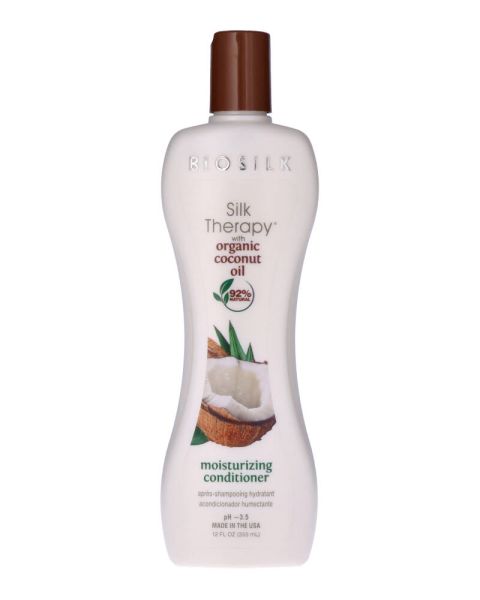 Biosilk Silk Therapy Natural Coconut Oil Fuktgivande balsam med kokosnötolja 355 ml