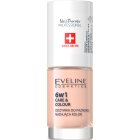 Eveline Cosmetics Nail Therapy Care & Colour kynsien hoitoaine 6in1 sävy Nude 5 ml