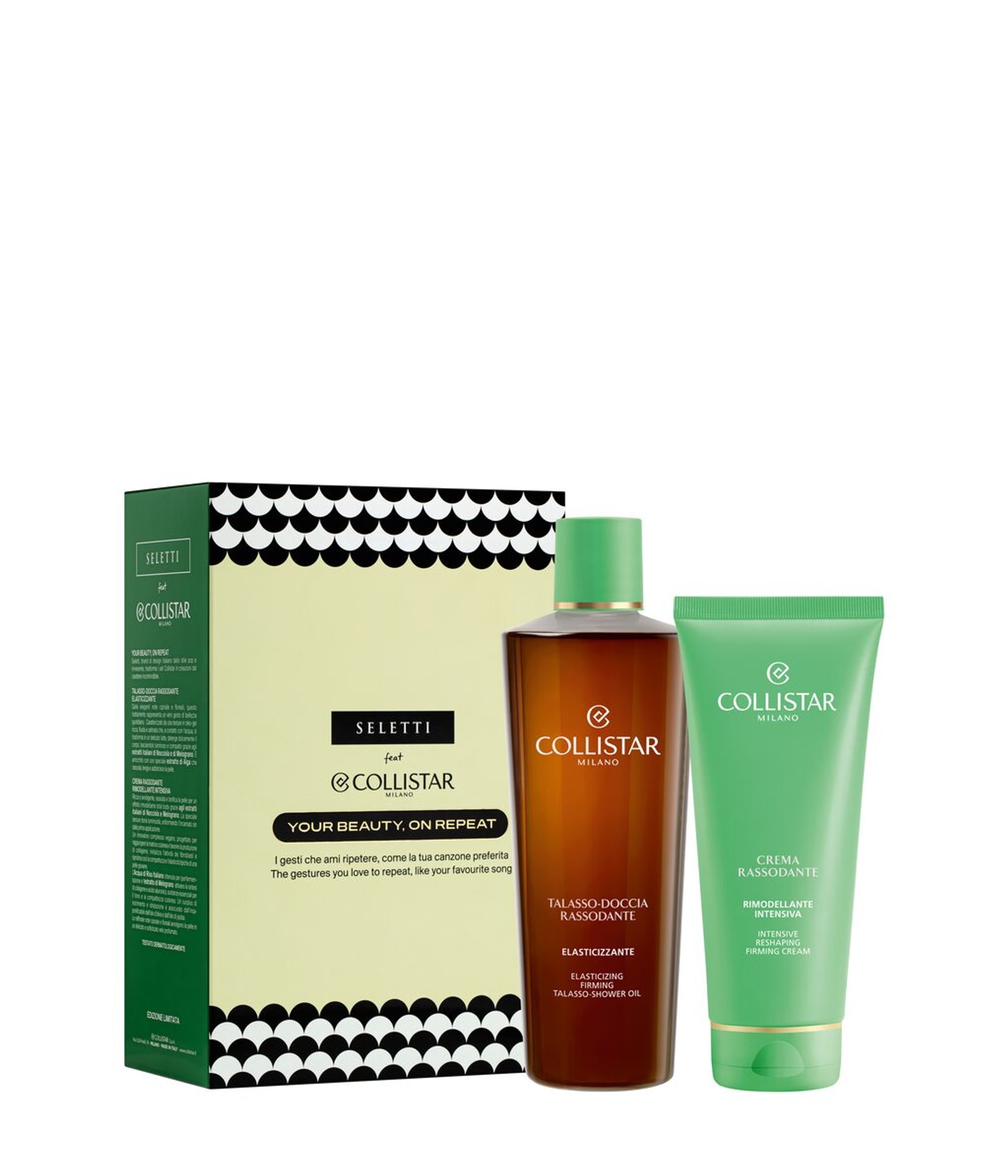 Collistar Giftset Elasticizing Firming Talasso Shower Oil 400 ml Elasticizing Firming Talasso Shower Oil 400 ml + Intensive Reshaping Firming Cream 200 ml Kroppsvårdsset