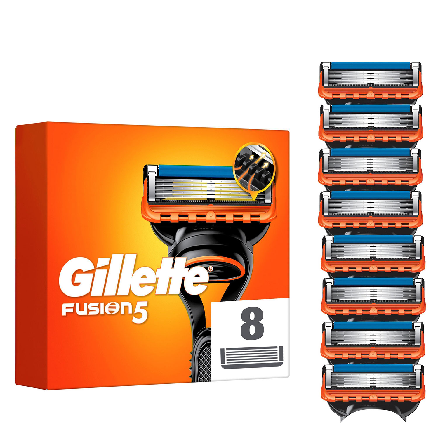 Gillette Fusion5 Rakblad För Män 8 Rakblad