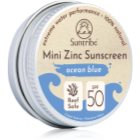 Suntribe Mini Zinc Sunscreen suojaava mineraalivoide kasvoille ja vartalolle SPF 50 Ocean Blue 15 g