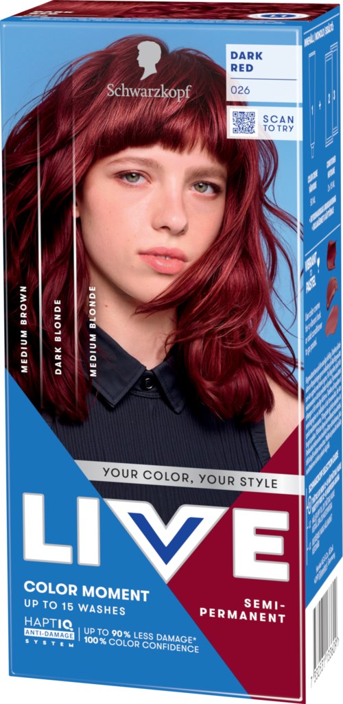 Schwarzkopf LIVE Ultra Brights 026 Dark Red