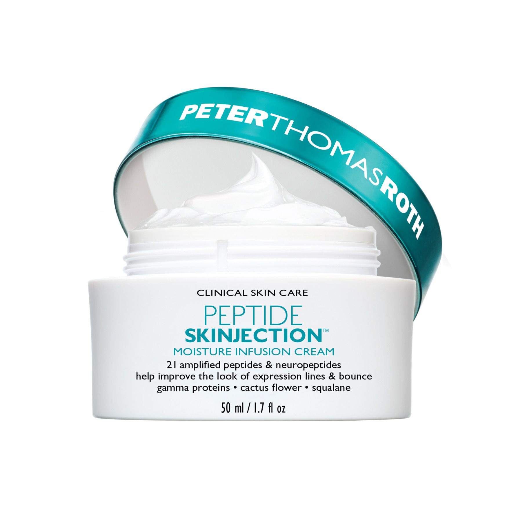 Peter Thomas Roth Peptide Skinjection™ Moisture Infusion Cream Refillable Lindrande fuktgivande kräm med peptider påfyllbar 50 ml