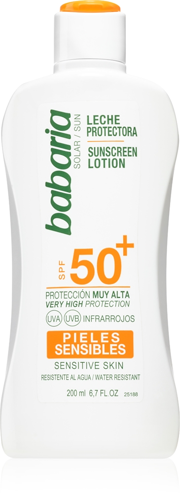 Babaria Sun Sensitive Solmælk til sensitiv hud SPF 50+ 200 ml