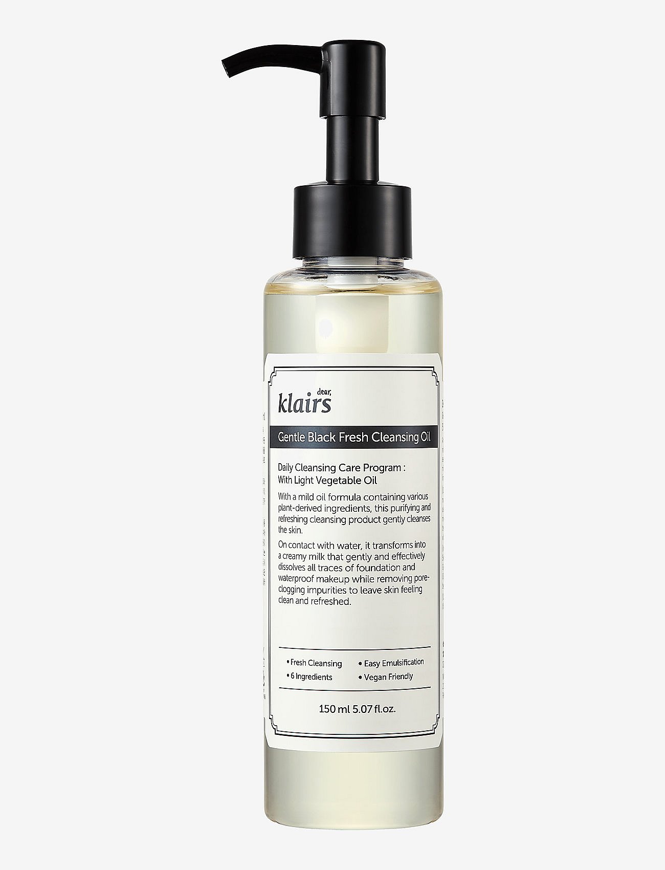 Klairs Gentle Black Fresh Cleansing Oil Rengörande olja