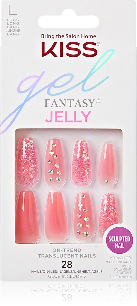 KISS Gel Fantasy Jelly tekokynnet Be Jelly 28 kpl