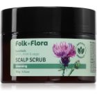 Folk & Flora Burdock peeling för hårbotten 180 g