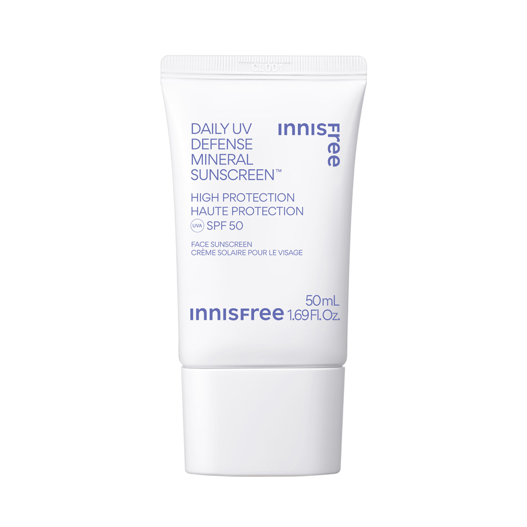 innisfree Daily UV Defense Mineral Sunscreen Mineralskyddande ansiktsvätska SPF 50 50 ml