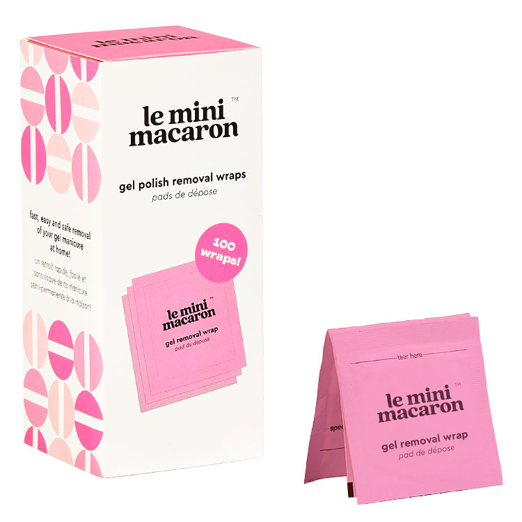 Le Mini Macaron Gel Polish Remover Kit 100 stk.