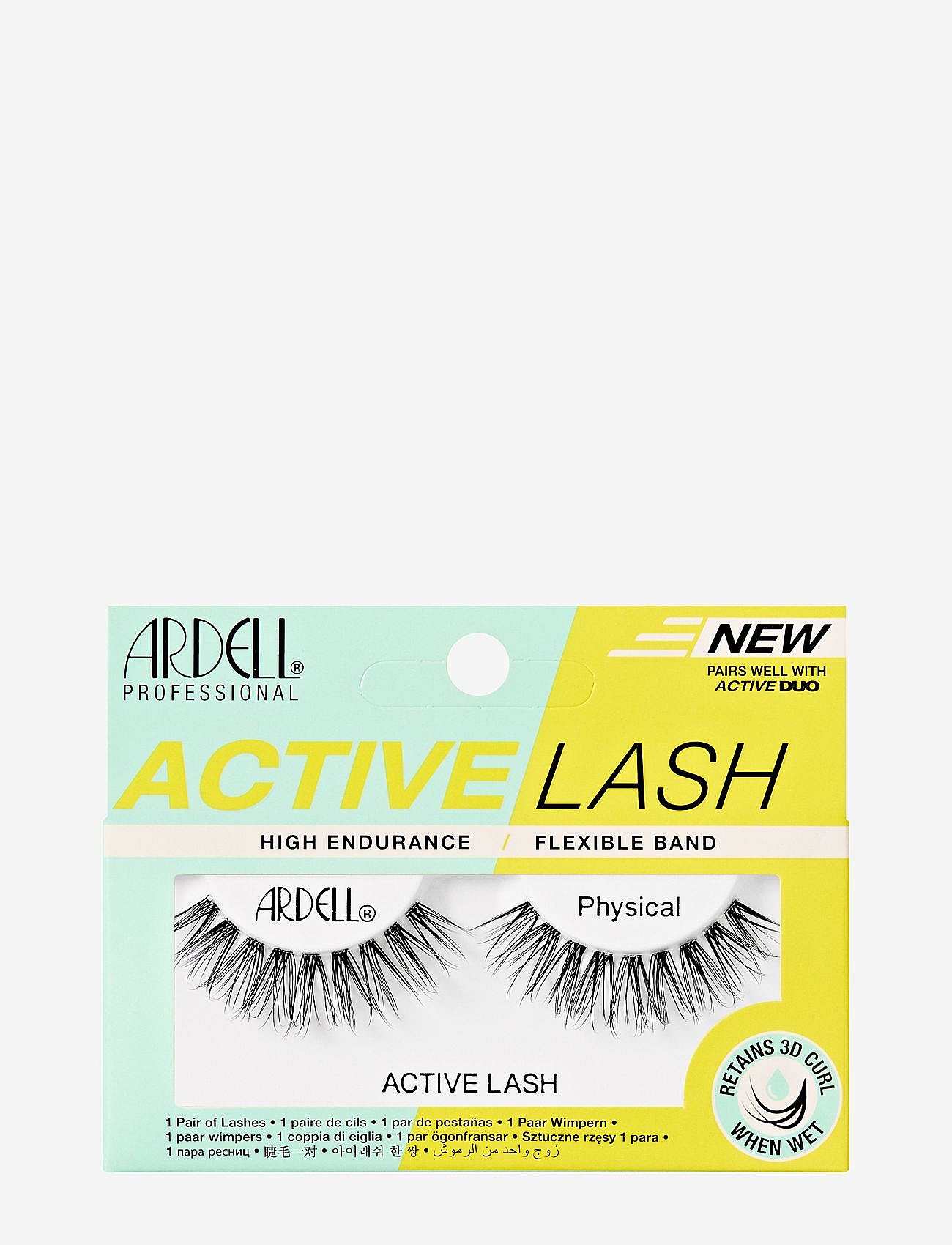 Ardell Active Lashes Physical - Black - ONE SIZE