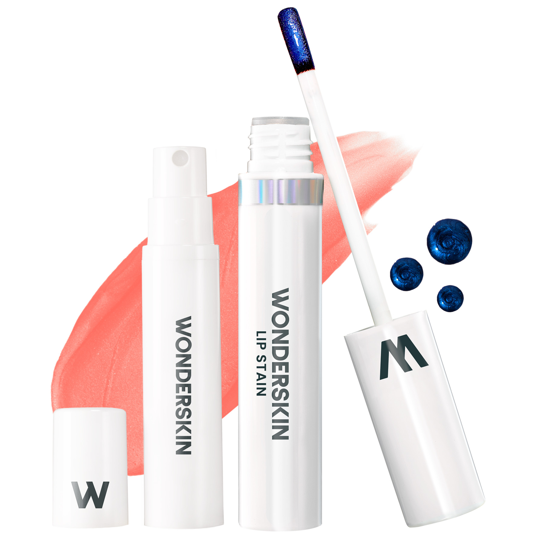 WONDERSKIN Wonder Blading Lip Stain Kit peeling læbestift + aktiveringsspray Skygge Crush 4 ml