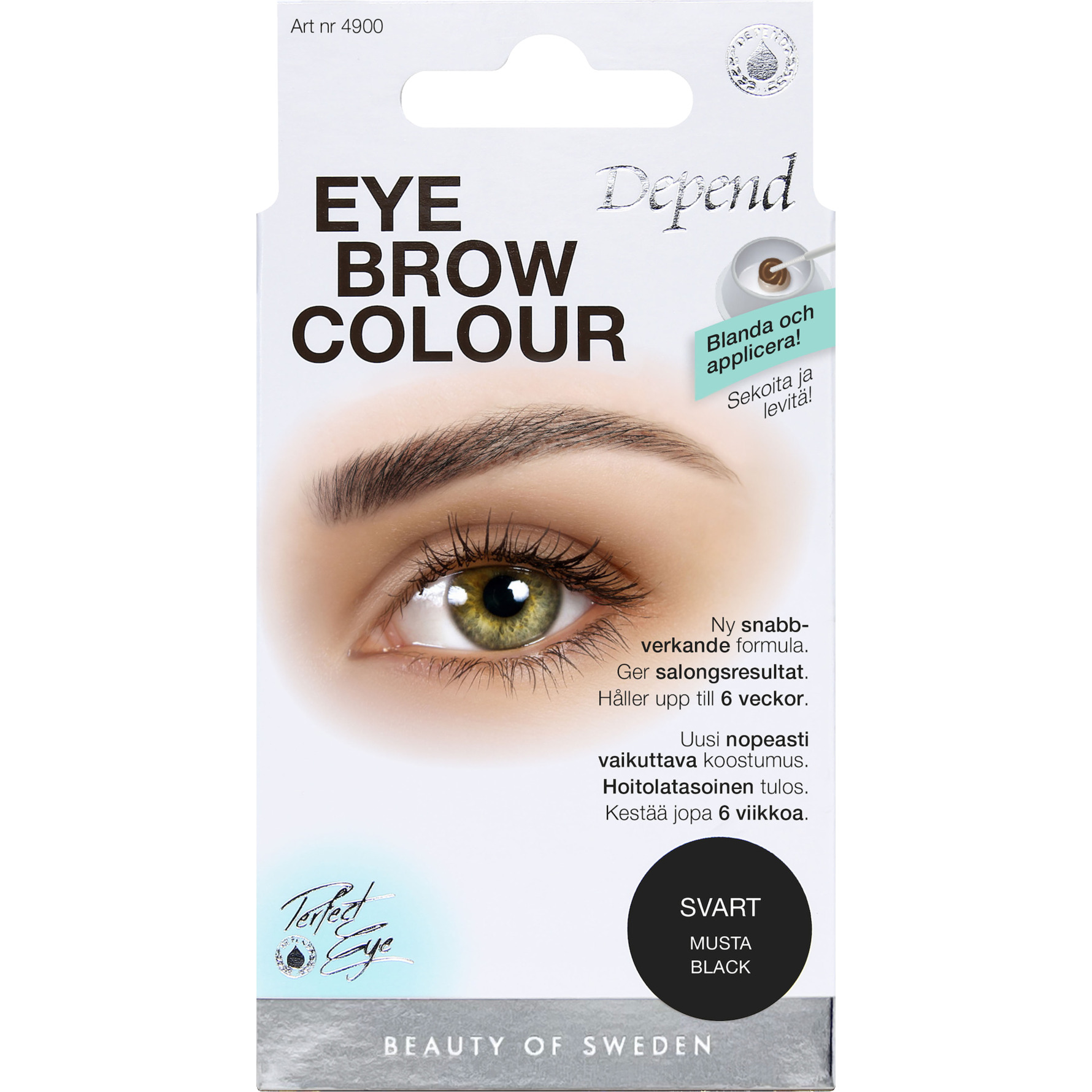 Depend EyeBrow Colour Black - 15 ml